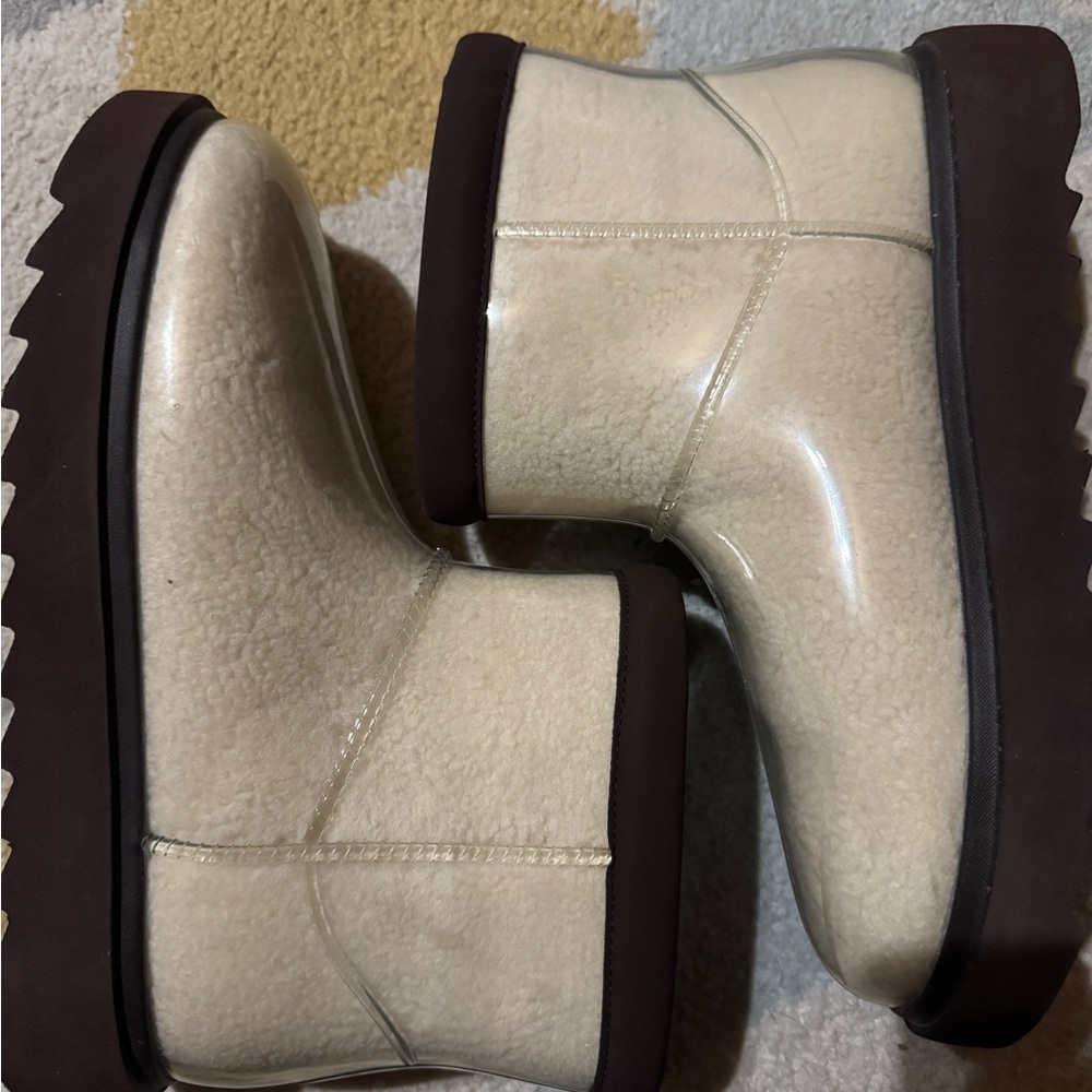 Koolaburra Cream Shearling Boots